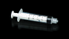 disposable 5ml three part syringe with luer slip/luer lock